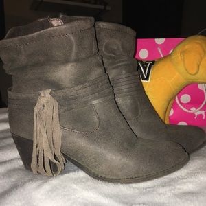Grey Ankle Boots